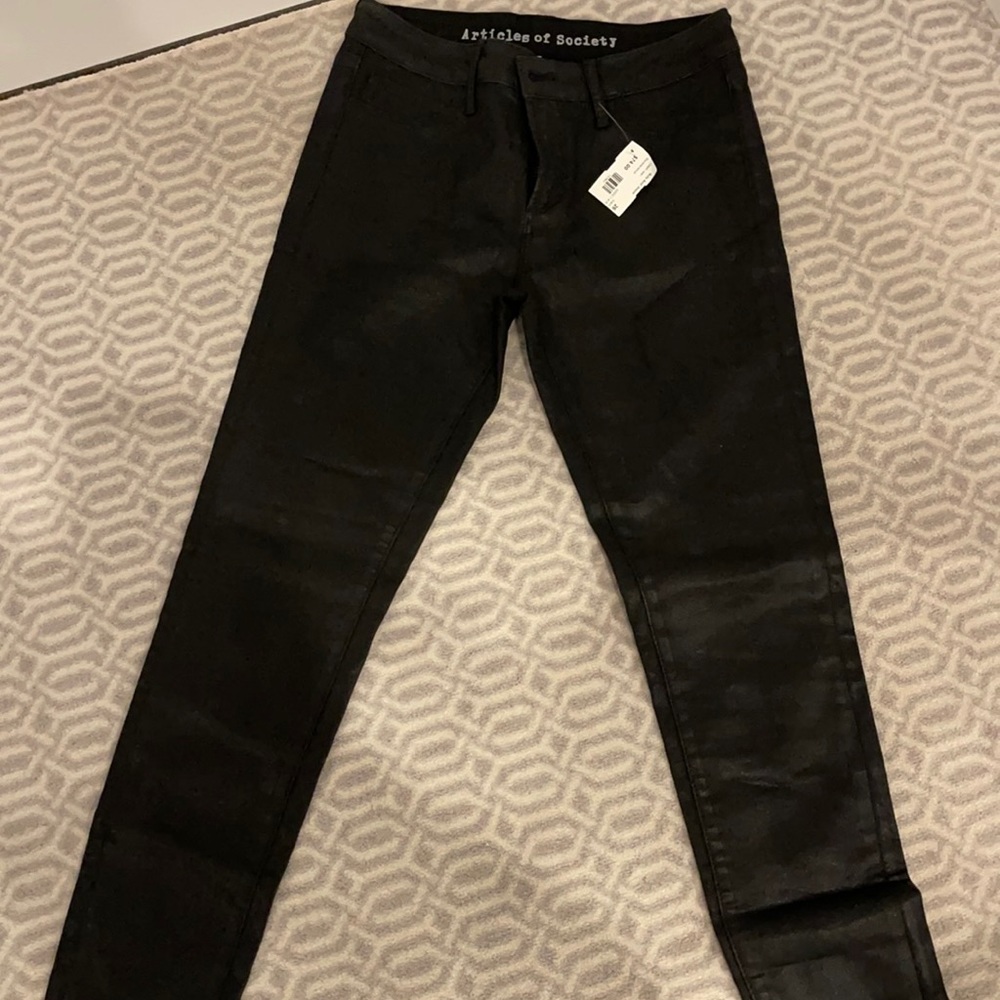 Black Wax Pant